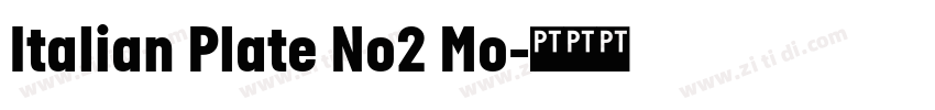 Italian Plate No2 Mo字体转换